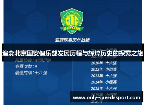 追溯北京国安俱乐部发展历程与辉煌历史的探索之旅